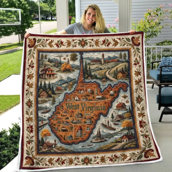 West Virginia Premium Quilt